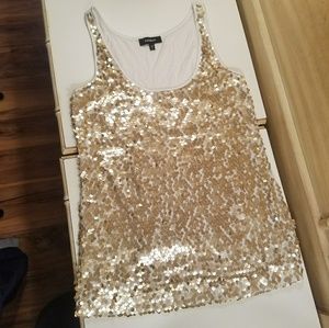 Sequin sparkly tank top